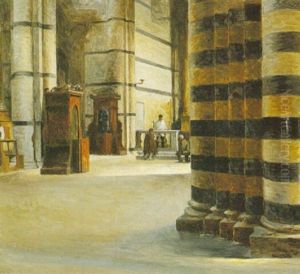 Inside Siena Cathedral, Italy by Peter Vilhelm Ilsted