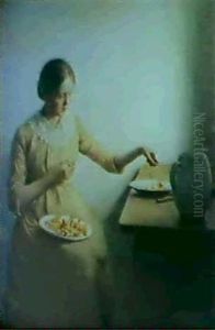 Kunstnerens Hustru Ordner Kantareller