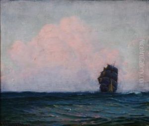 Aften Efter Storm Til Havs by Carl Wilhelm Barth