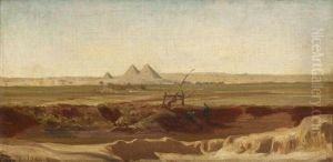 Les Pyramides by Edouard Auguste Imer