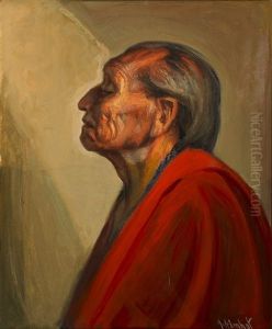 Geronimo Of Taos (portrait Of An Indian) by Joseph A. Imhof