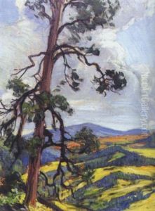 Ponderosa Pine And Yellow Aspen by Joseph A. Imhof