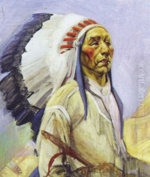 Portrait Of Iron Tail Sioux - view 1