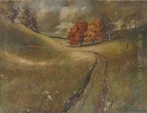 Herbstliche Hugellandschaft by Ferdinand Barth