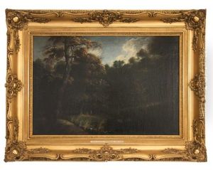 Landscape by Philippe-Augustin Immenraet