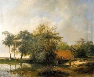 An Der Wassermuhle by Christiaan Immerzeel