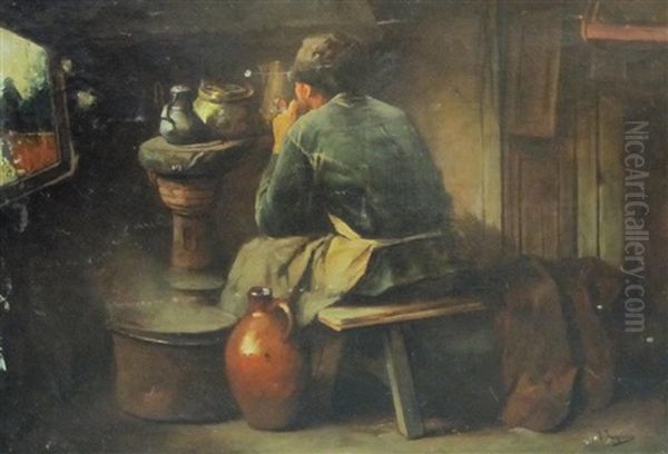 In A Cottage Interior - view 1