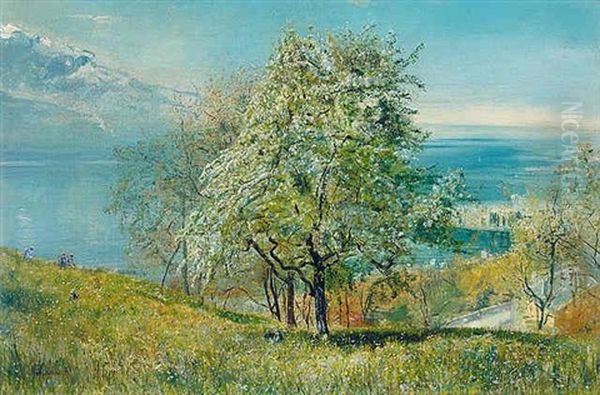 The Lake Of Geneva From The North - view 1