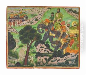 Maharaja Takhat Singh Out Hunting Tigers Maharaja Takhat Singh Out Hunting Tigers