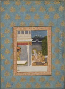Krishna And Radha by Indian School-Kishangarh (18)