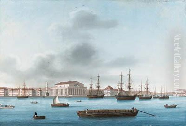 View Of The Bourse Across The Neva - view 1
