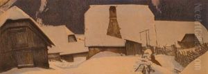 Otto Barth Bauernhauser Im
Winter by Otto Barth