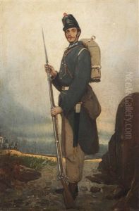 Figura Di Soldato by Girolamo Induno