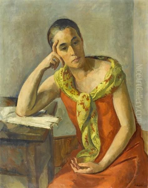 Woman In A Red Dress - view 1