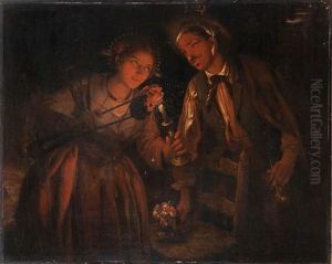 La Braise by Angelo Inganni