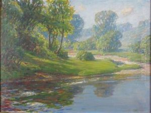 Summer River Landscape Summer River Landscape