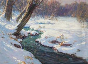 Frozen Snow Banks Flowing Frozen Snow Banks Flowing