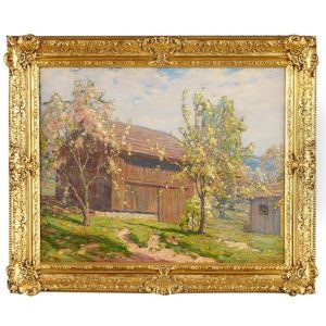 Blossom Trees And Barns