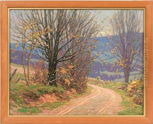 Autumn Road Scene - view 1