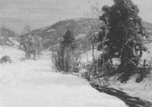 Winter Snow Scene by John J. Inglis
