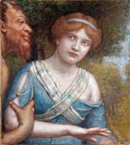 Faun Es Nimfa by Ingomar (Ignaz Frankel)