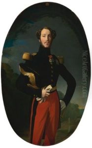 Portrait De Prince Ferdinand Phillipe, Duc D'orleans by Jean Auguste Dominique Ingres