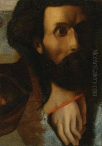 Head Of St. And Hands Of St. John (sketch For Jesus Remet A Saint Pierre Les Clefs Du Paradis)