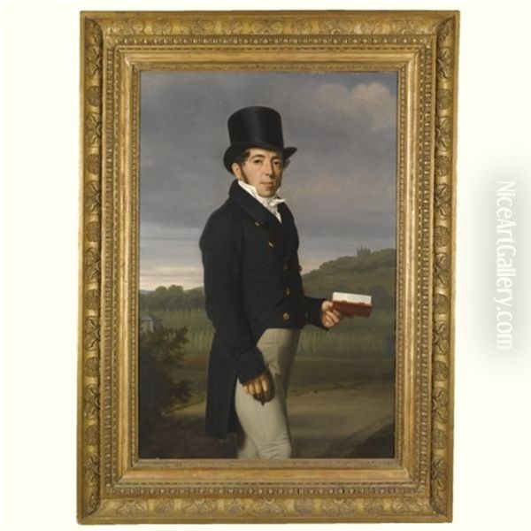 Portrait Of A Gentleman Holding A Book - view 1