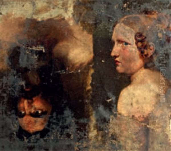 Portrait Inverse De Femme Et D'homme - view 1