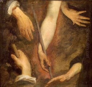 Etude De Bras Et Quatre Etudes De Mains by Jean Auguste Dominique Ingres