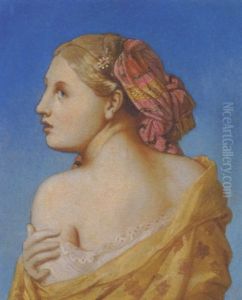 Rygvendt Nogen Skonhed Med Hovedprydelse by Jean Auguste Dominique Ingres