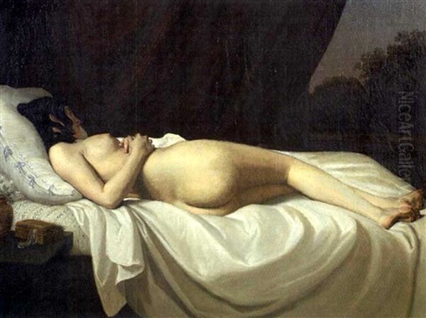 Odalisque: Nude Reclining On A Bed - view 1