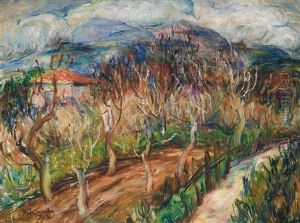 Paysage by Dragutin Inkiostri-Medenjak
