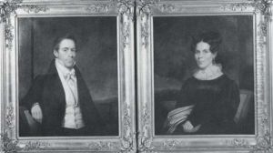 Samuel Brown (1791-1849)  Maria Crosby Brown (1796-1841), Seated Before Panoramic Views by Henry Inman