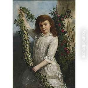 Young Girl With Garlands Young Girl With Garlands