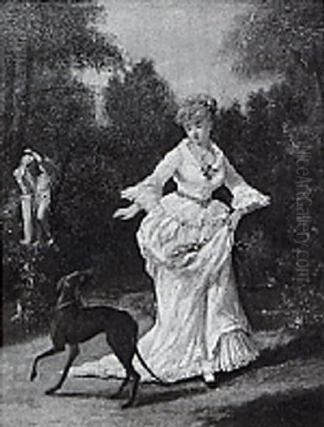The Lady And Dog - view 1