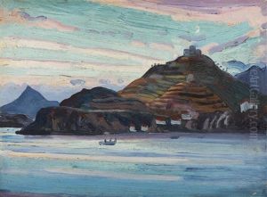 The New Moon (near Port Vendres) by James Dickson Innes
