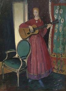 Girl Playing A Guitar Girl Playing A Guitar