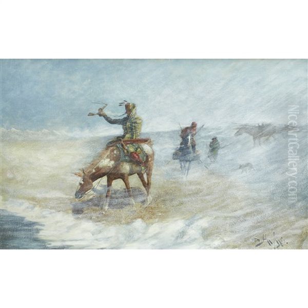 Battling The Blizzard - view 1