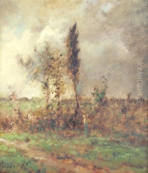 Woman In A Field - view 1