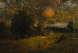 Pasture In Sunlight by George Inness