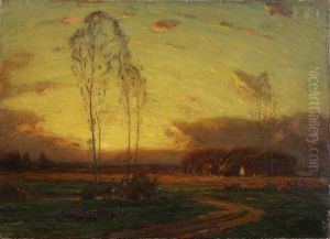 Untitled (sunset) by George Inness