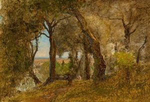 Olives, Albano, Italy by George Inness