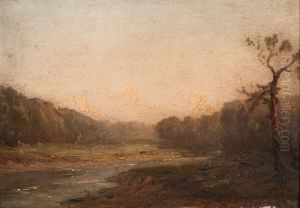 Landscape With Stream by George Inness