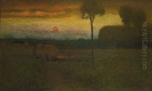 Landscape (evening Landscape) by George Inness