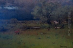 The Passing Storm by George Inness