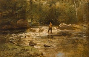 Gentleman Fishing by George Inness
