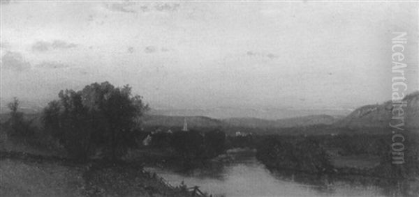 On The Connecticut River Near Bellows Falls, Vermont - view 1