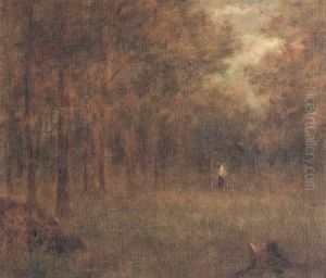 A Landscape With A Figure by George Inness