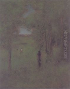 In A Shady Nook by George Inness
